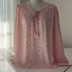 Faded Glory tie up blouse size XL (16-18)